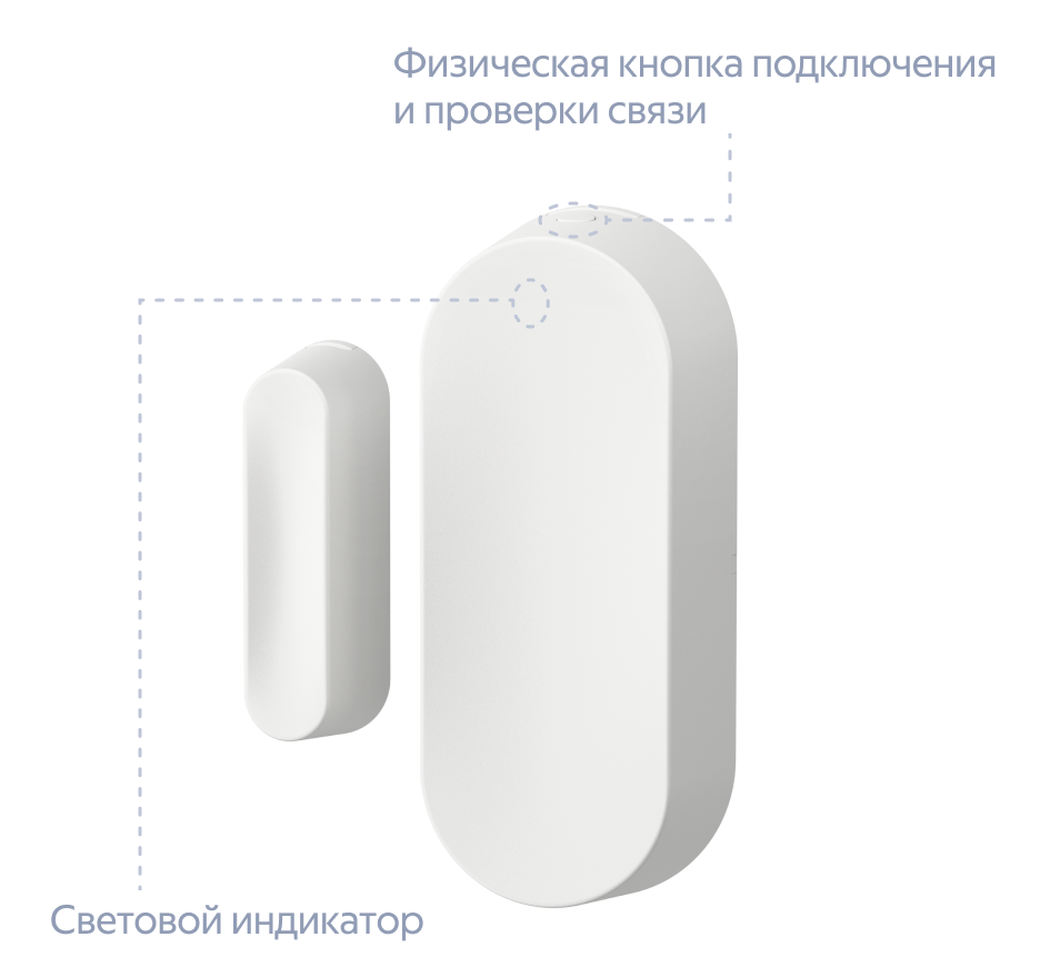 Расположение кнопки подключения и проверки связи