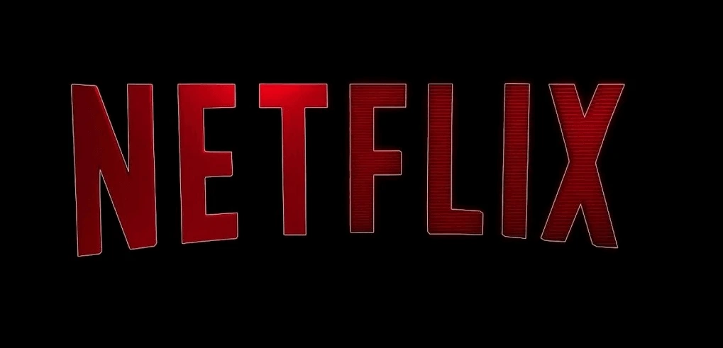 Текст «Netflix», написанный уникальным шрифтом компании.