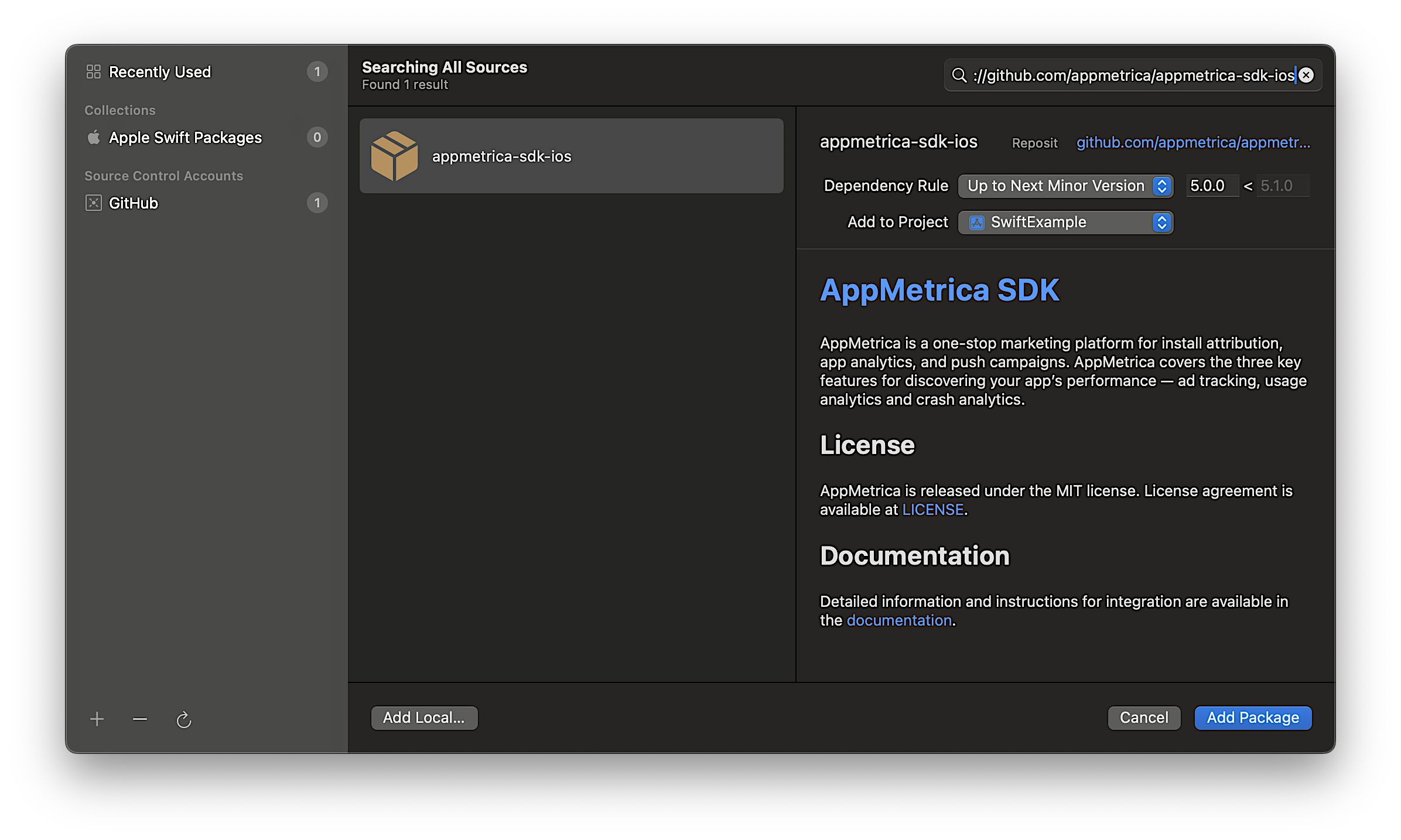 repository URL