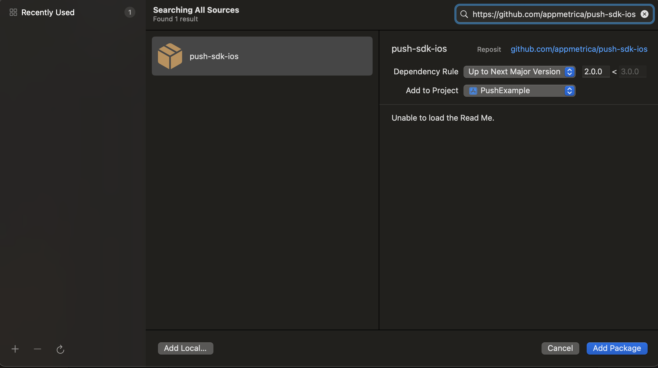 repository URL