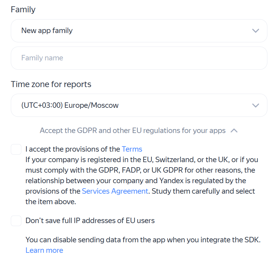 new app family