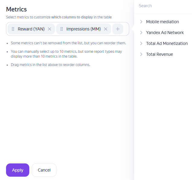 Metrics