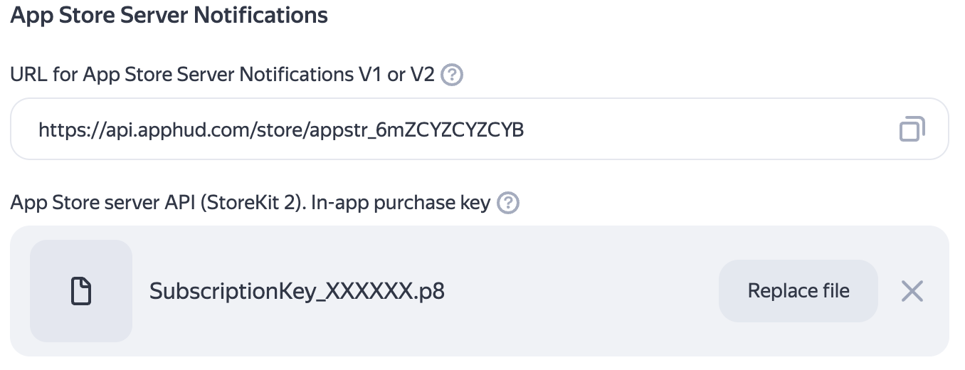 iOS app