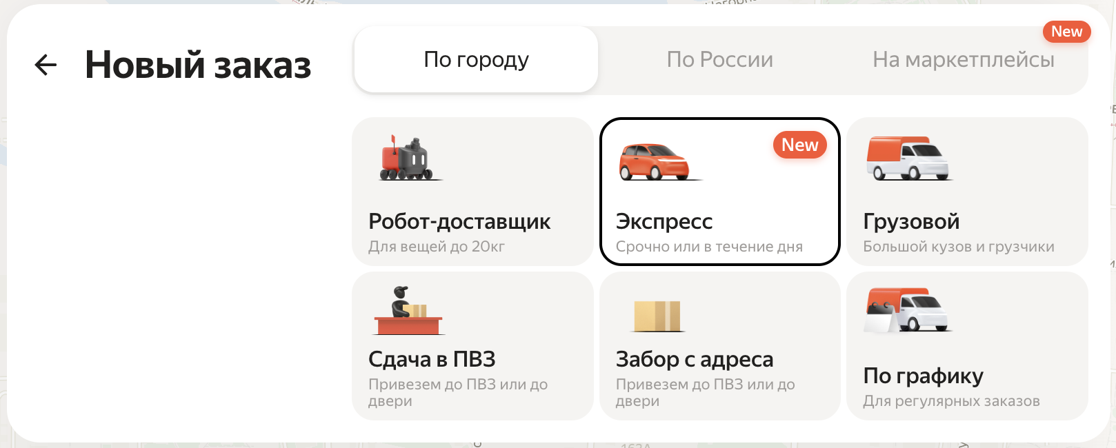 заказ в течение дня