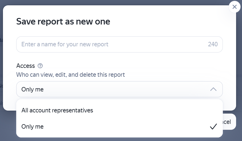 Report access
