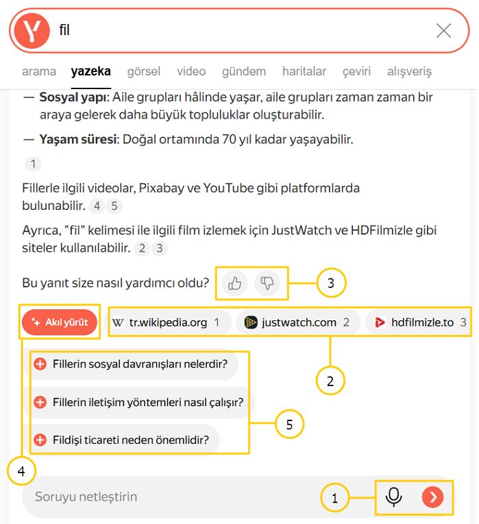 Yazeka’nın özellikleri