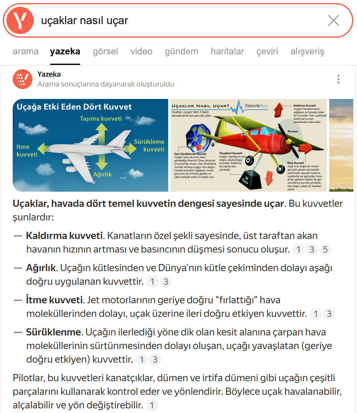 Yazeka ile Arama